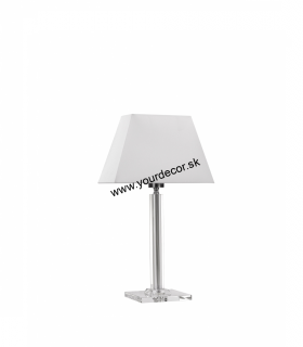 Stolná lampa ELEGANCE CLEAR biela H52cm