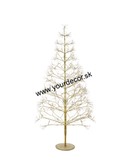 XMAS Stromček nízky Svetlo lesa 2100LEDS 220V, zlatý H180cm